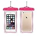4Pack Universal Floatable Waterproof Cases Case Dry Bags CaseHigh Shop Transparent Covers Color Submersible for Cellphones Under 5.8 Inch Bumper Case Fashion Design (4 Pack:Black+Orange+Pink+Green)