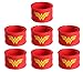 Justice League Superhero Slap Bracelet for Kids Boys & Girls Birthday Party Supplies Favors (7 Pack Wonder Woman)