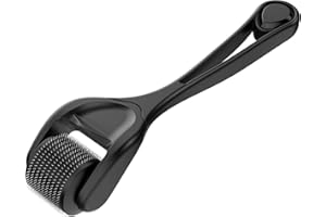 MK MOOKARDILANE Derma Roller 540 Stainless Steel Black MOOKARDILANE Microneedling Roller w/Storage Case - B