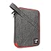 Travel Organizer Electronics Accessories Bag with Handle for USB Cable Charger Battery Fit for Phone Hard drive 10inch Ipad Mini Air Double Layer Grey Digital Storage bags (Middle Grey)