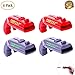 4 Pack Bottle Opener Creative Bottle Opener Cap Gun Plastic Beer Bottle Opener Cap Launcher Shooter for Home Bar Party Drinking Game (Red and Grey)