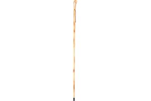 FOREST PILOT Root Head Wooden Walking Stick with Old Man Face Carving(Nature Color, 55 Inches, 1 Piece