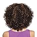 NEWPECK Afro Girls Brazilian Women Loose Jerry Curls Wig Thick Big Wave Hair Middle Long Brown Gold Wig (Brown)