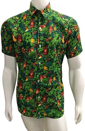 camisas botão estampadas