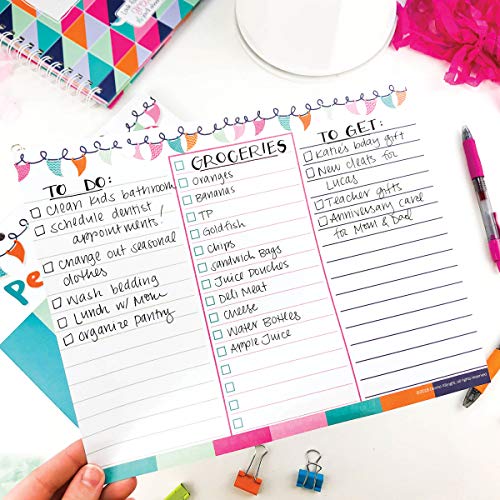image for Denise Albright Weekly Planner Pad with Daily Vertical Layout and Tear