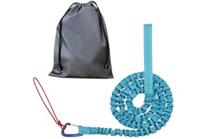 Liahelianx Adjustable Bike Tow Rope for Kids&Adults Bicycle Towing Strap with Carabiner,3M Durable Mountain Bike Traction Cor