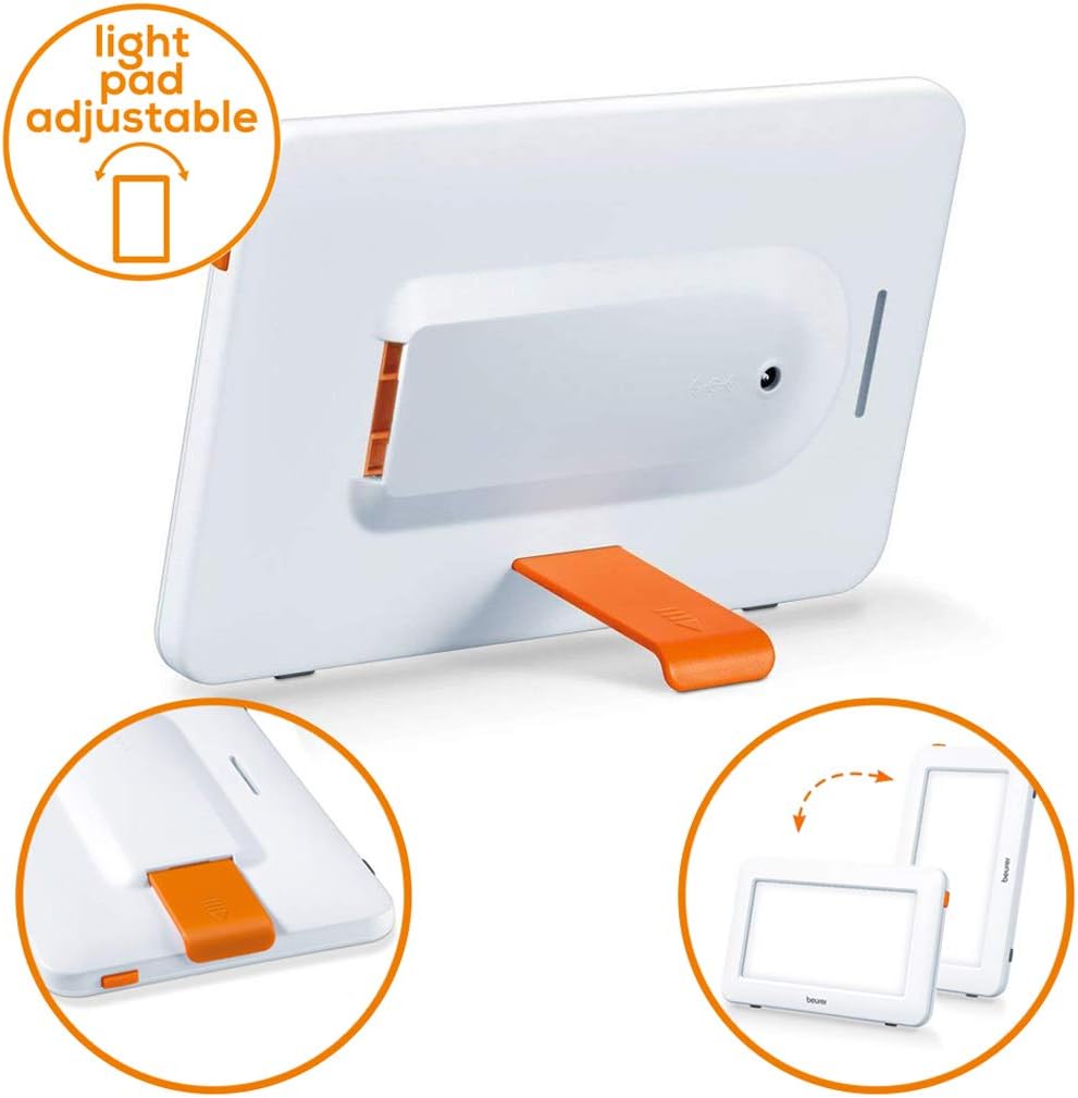 Beurer TL20UK Ultra-Compact LED SAD Lamp Helps Manage Seasonal Affective Disorder By Simulating Daylight At 10,000 Lux, Adjustable Stand, Medically Certified - Image 5