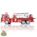 Amazing Fire Engine Truck Kids Toy: Bump & Go Rescue Car - Fire Truck Toys With Realistic Siren Sounds & Extending Ladder-Unique Gift Toys For 3 Year Old Boys & Girls