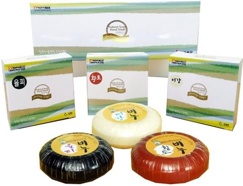 GANGWON 3 piece set (three Hwangto Soaps)