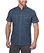 G.H. Bass & Co. Men’s Short Sleeve Woven Shirt, (XX-Large, Dark Blue)