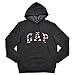 GAP Mens Fleece Arch Logo Pullover Hoodie (USA Gray, Medium)