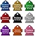 Providence Engraving Pet ID Tags | 8 Shapes & Colors to Choose from | Dog Cat Aluminum