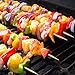 Fumassa 110 Pcs 7 Inch Study Bamboo Skewers - 5mm Thick Natural Semi Point Bamboo Sticks BBQ Caramel Candy Apple Sticks for Appetizers, Corn Dog