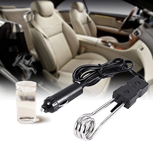 Electric Immersion Heater, Asixx 12V/24V Mini Portable Electric Car Boiled Water Immersion Heater Traveling Camping Picnic New(12V)