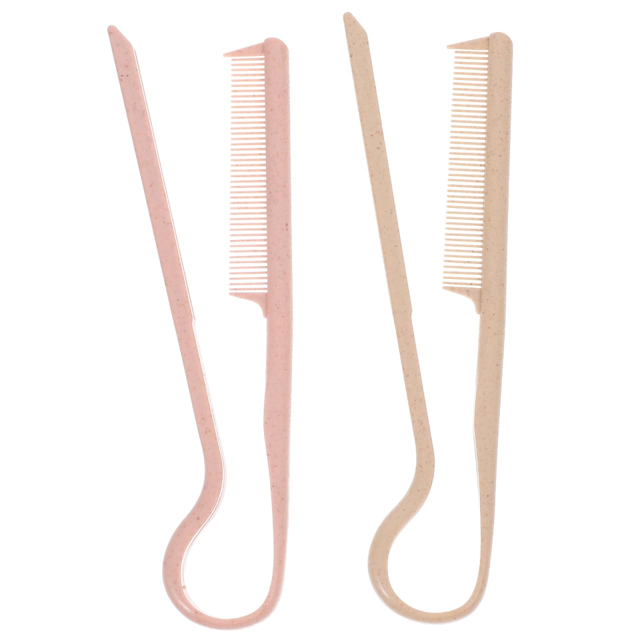 Healeved 2pcs Hair Styling Comb V-Shaped Straightening Comb - Salon Hair Brush for Hairdressing Styling and Straightening - Suitable for Knotty, Home and Salon Use