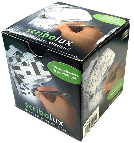 Eschenbach No. 156511 Scribolux LED Stand Magnifier, 2.8x - 7D - Dim. 100x75 mm