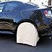 TCP Global Set of 4 Canvas Wheel Tire Covers for RV Auto Truck Car Camper Trailer to 28