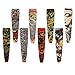 Enlody 8pcs Fake Temporary Tattoo Arm Sleeves - Skull, Tribal Shape, Dragon for Men, Women, Kids