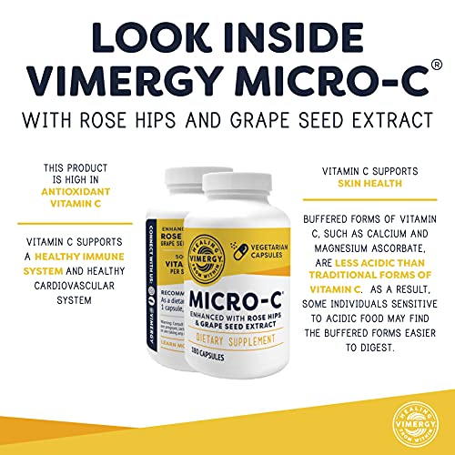 Vimergy MicroC Capsules 500mg AllNatural Vitamin C Enhanced with