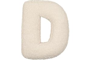 YLOEEIT Letter Pillow English Letters Pillow Soft Initial Throw Cushion Decorative Alphabet Letter Pillows Cozy 26 English Letters Throw Pillow for Living Room Sofa Couch Bed Car Decoration, 40*35*10