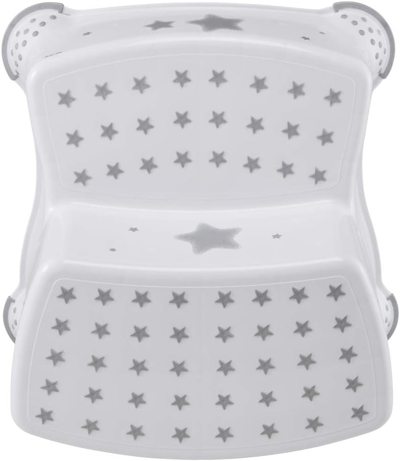 keeeper Stars Step Stool, Two-Tier, For 18 months to 10-years, Anti-Slip Design, Igor, White, White Stars, Single article - Image 4