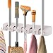 Toolsempire Broom and Mop Holder Wall Mounted Garden Tool Rack Garage Storage Organizer Rack 5 Position with 6 Hooks primary