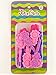 Jolie Girls Self Hinge Plastic Double Flower Hair Barrettes - 20 Pcs.