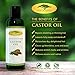 Pure Organic Castor Oil Cold Pressed - Strengthening Moisturizer for Dry Skin & Hair. Eyelash & Eyebrow Hair Growth Treatment. Acne Reducer, Shampoo and Massage Oil Products