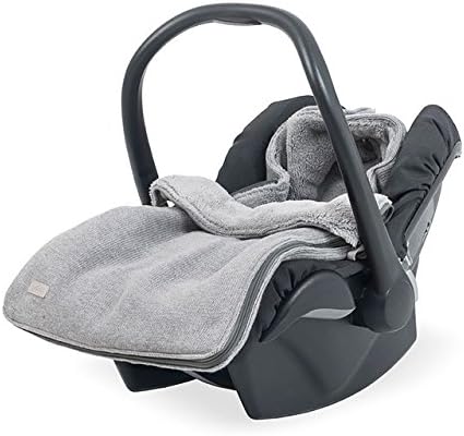Jollein 025 – Belt 65084 Carseat Footmuff Natural Knit Grey