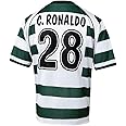Ronaldo #28 Sporting Retro Short Sleeve 02/03 Soccer Jersey for Men Fan Version