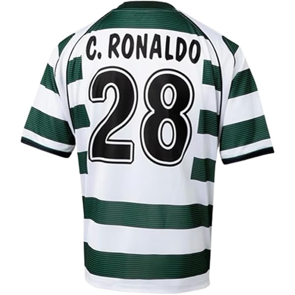 Amazon.com: Ronaldo #28 Sporting Retro Long Sleeve 02/03 Soccer