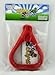 Swing Set Stuff Plastic Trapeze Rings with SSS Logo Sticker, Red