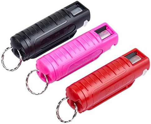 Vigilant KeyGuard Police Strength Pepper Spray with Invisible UV Identifying Dye, Hard Case and Quick Release Key Chain, 10 Blast Stream of Up To 10 Feet (Manufactured by Mace)