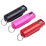 Vigilant KeyGuard Police Strength Pepper Spray with Invisible UV Identifying Dye, Hard Case and Quick Release Key Chain, 10 Blast Stream of Up To 10 Feet (Manufactured by Mace)