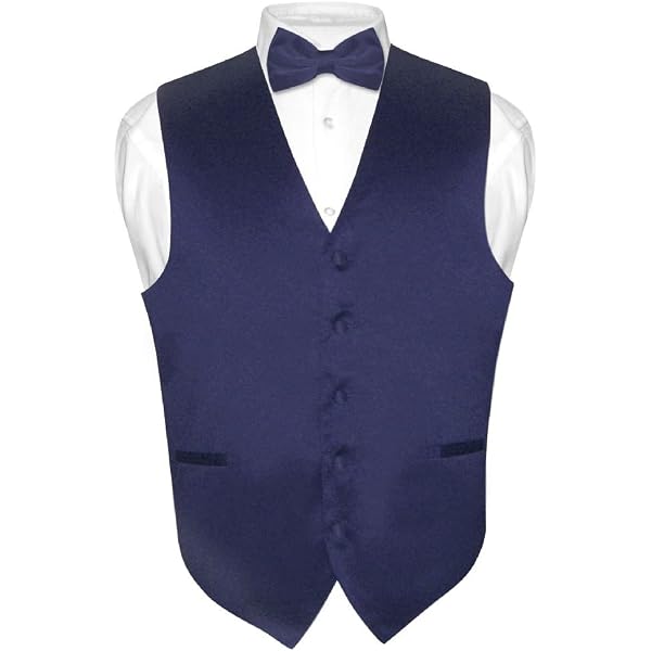 Men's Chocolate Brown Satin Tuxedo Vest & Bow Tie Set – Formal Wedding Prom Cruise