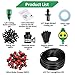 King do Way Drip Irrigation Kit Sprinklers System for Garden Included 20Meter Irrigation Tubing Hose Timer Drippers and Various Watering Drip Kits