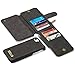 Harrms Leather wallet phone case iPhone 6/iPhone 6S/iPhone 6 Plus/iPhone 6S Plus/iPhone 7/iPhone 7 Plus,12 Card Slot Series [Zipper Cash Storage] Premium Flip Wallet Case Cover