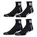 Fila Mens Ankle Socks 6 Pack Jacquard Logo (Black and White, 13-15)