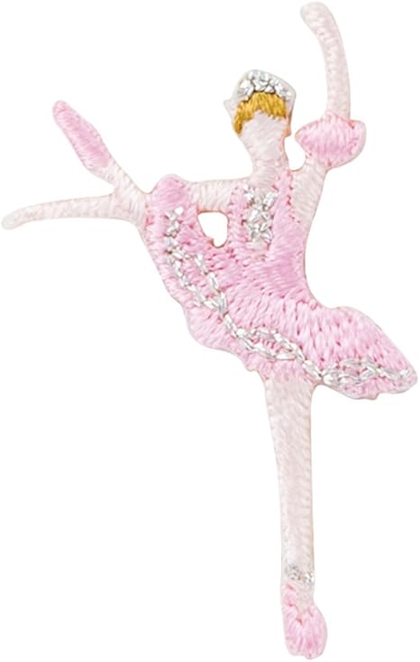 Amazon ミノダ ラメポップ刺繍アイロンワッペン バレリーナ ピンク P50i5526 ワッペン アップリケ 通販
