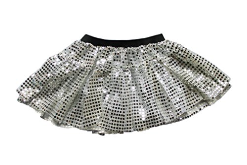 silver sequin dance skirt