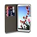 32nd® Design book PU leather wallet case cover for HTC One Max (T6), including screen protector and cleaning cloth - Love Heart