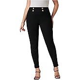 SOLY HUX Women's Plus Size High Waisted Skinny Work Pants Business Casual Leggings Dress Pants