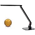 Softech - Natural Light Smart LED Lamp with Tilting Head -Black (4 Lighting Modes, 5-Level Dimmer, Touch-Sensitive Control Panel, 1-Hour Auto Timer, USB Charging Port 5V/1.5A, Mobile Device Charger)