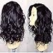 Andria Hair Wavy Wig Lace Front Wigs | Glue-less Short Bob | Body Deep Wave | Natural Color | Synthetic Heat Resistant Fiber | Water Wave Hair Wig With Baby Hair | 12Inch