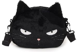 NOY LACHA Cute Chick Mini Novelty Kids Kawaii Plush Anime Crossbody Bag for Little Girls - Fluffy Purse