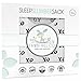 Muslin Cotton Slumber Sack by Fawn Hill Co - Unisex Monochrome Design for Boys or Girls - Small