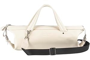 MG Leather Work Flute Gig Bag made of genuine Detroit leather modern style. Flute Pouch, Flute Case (Flexible, Ivory)