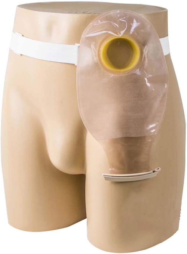 RZiioo Ostomy Hernia Belt Colostomy with 5 Reusable Bags for Colostomy Ileostomy Stoma Care,Abdomen Tape Stoma Support,S