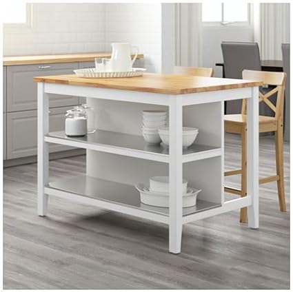 Amazon De Stenstorp Kucheninsel Weiss Eiche