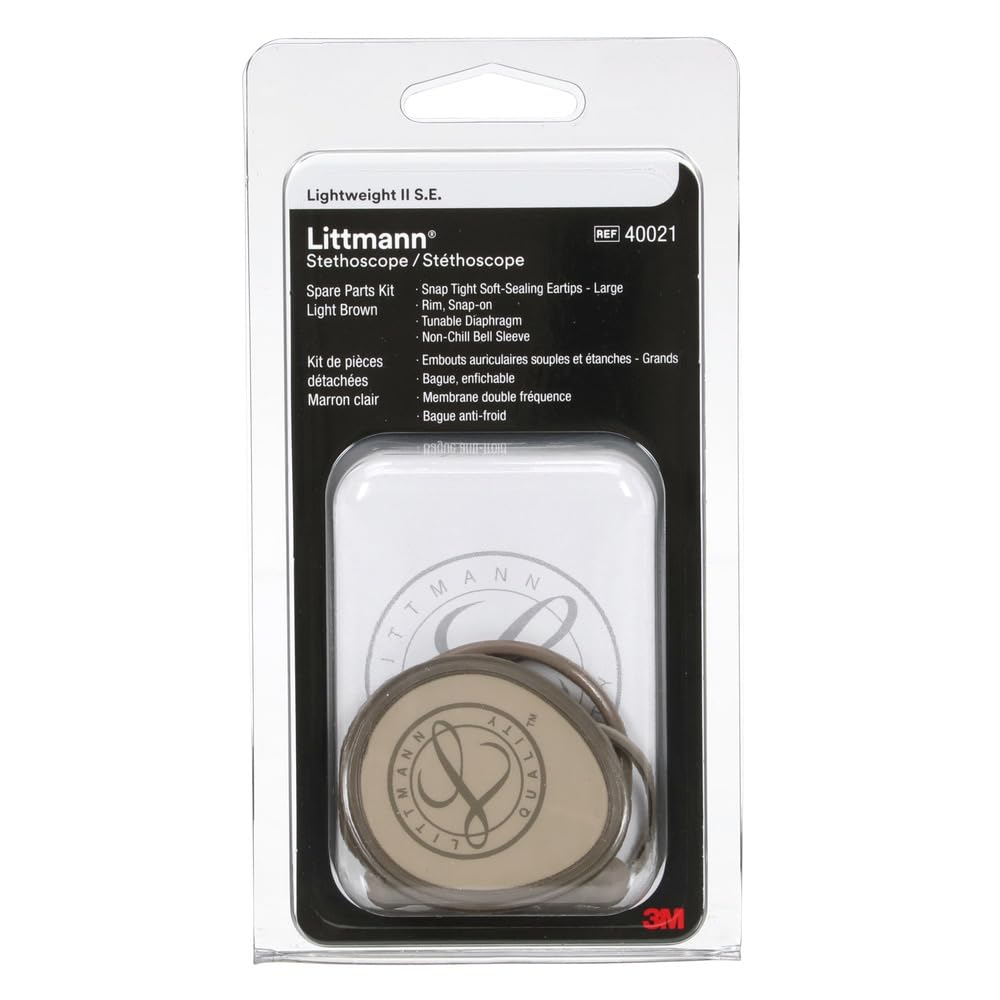 3M Littmann Stethoscope Spare Parts Kit, Lightweight II S.E., Light Brown, 40021